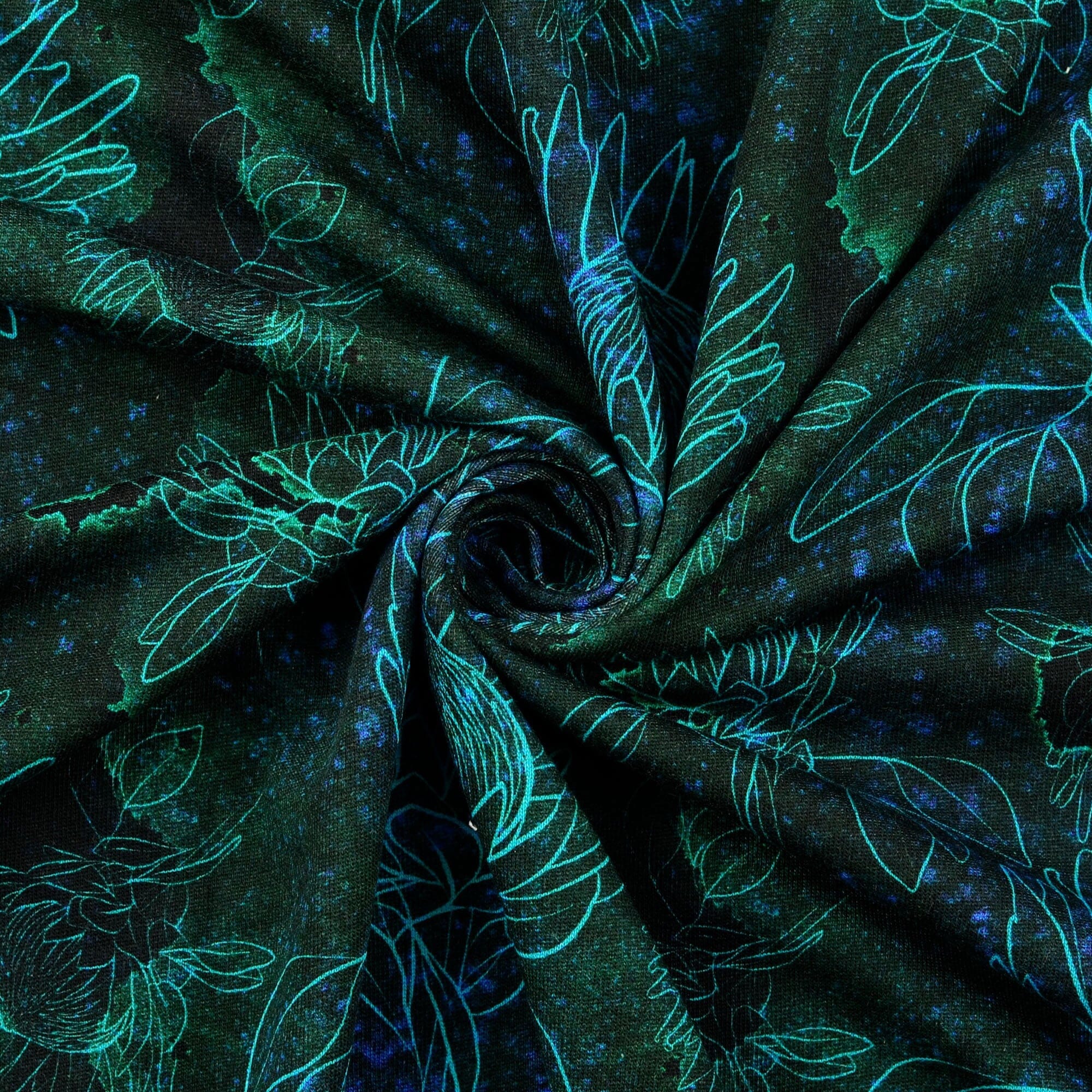 Sommersweat - angeraut - Protea - Green Sea Fabric poshpinks