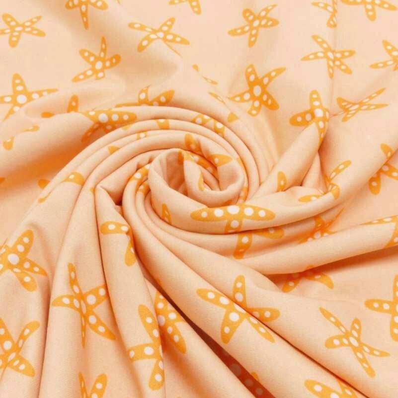 Baumwolljersey - Strandtag - Seesterne Fabric poshpinks