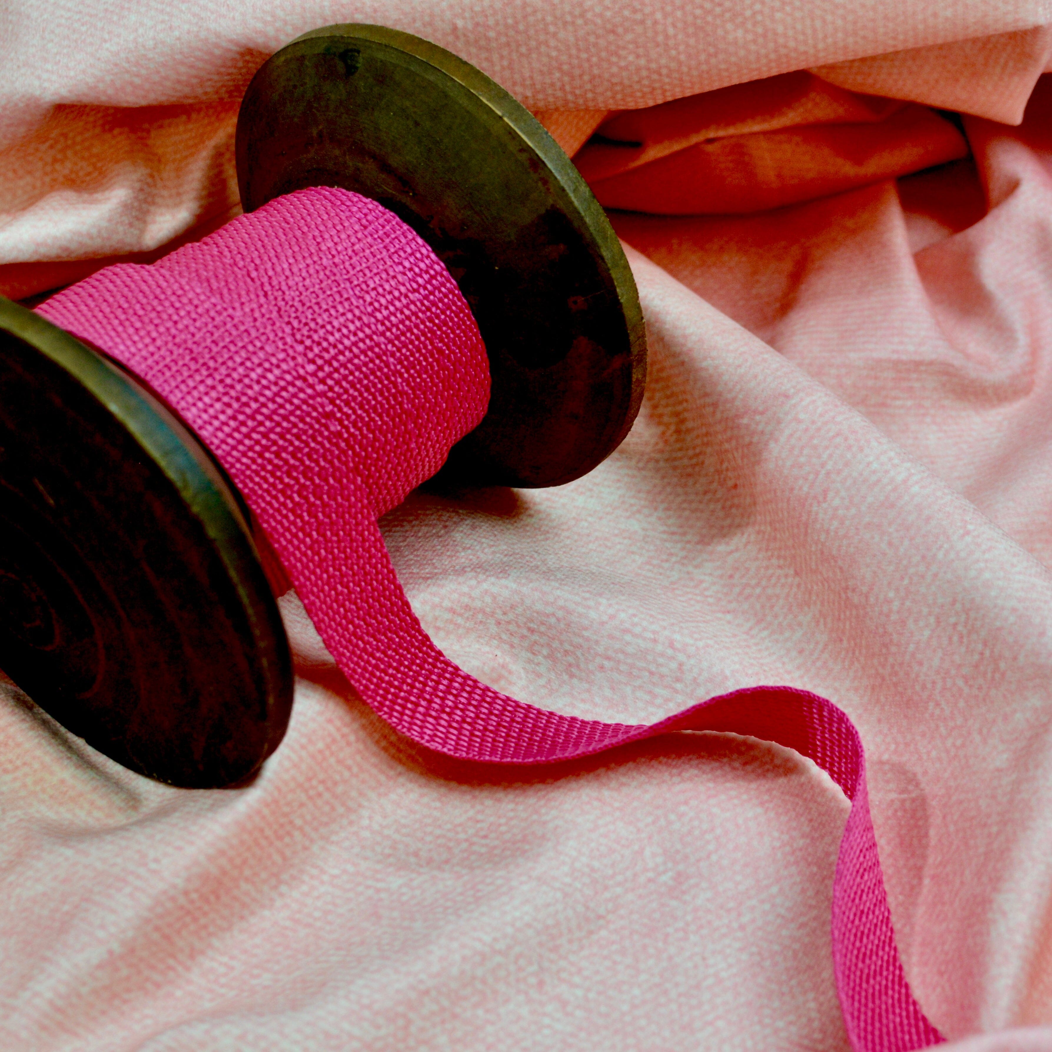 Gurtband - pink - 25 mm Fabric poshpinks