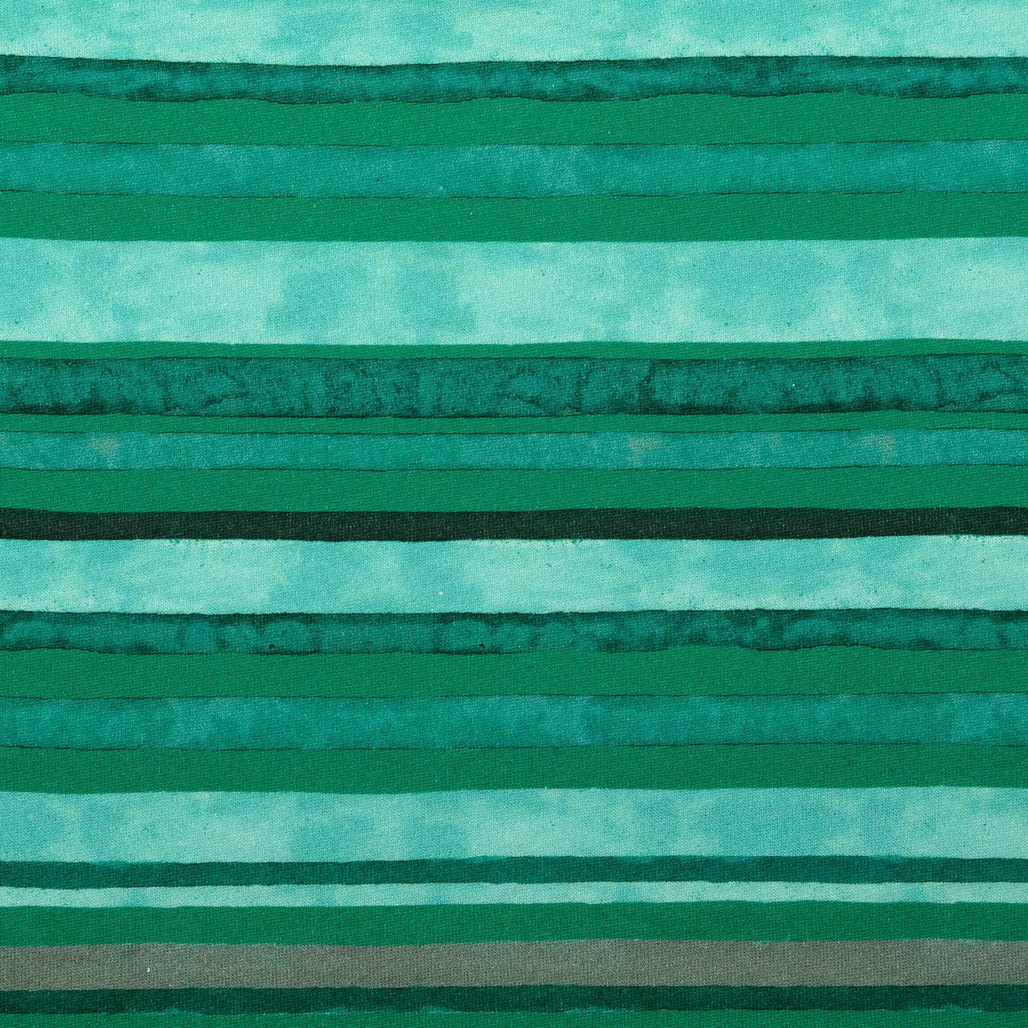 Sommersweat - angeraut - Protea Stripes - Green Sea Fabric poshpinks