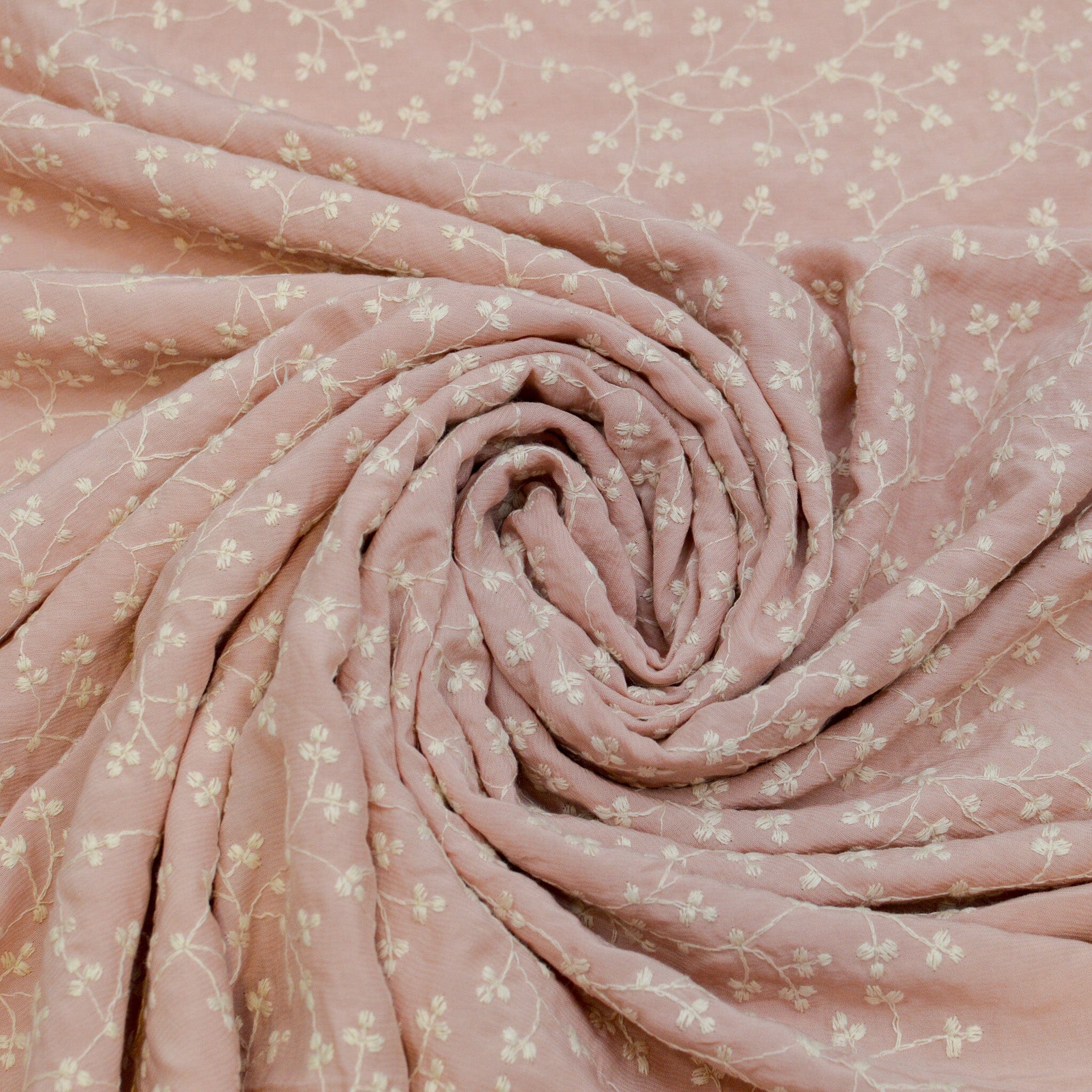 Stickereistoff - rosa Fabric poshpinks