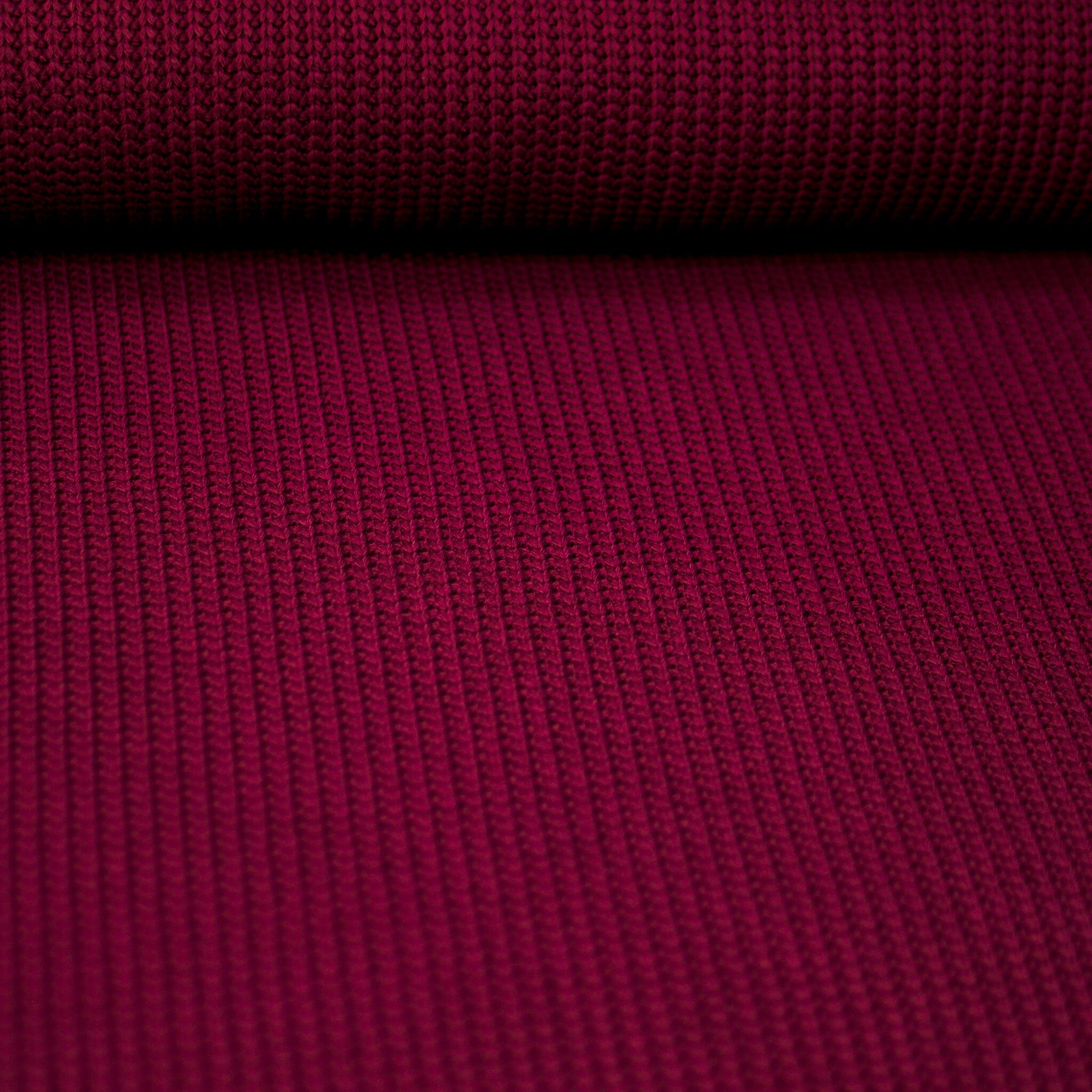 Big Knit - weinrot Fabric poshpinks