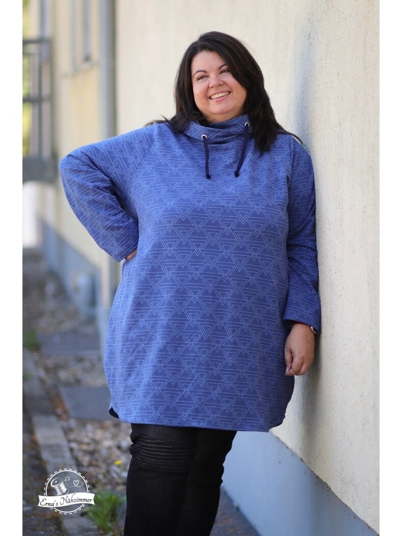 Papierschnittmuster Jessy Sewing - Ladies Basic Hoodie - Gr. 32-56 - Klassischer Hoodie für Damen Schnittmuster poshpinks
