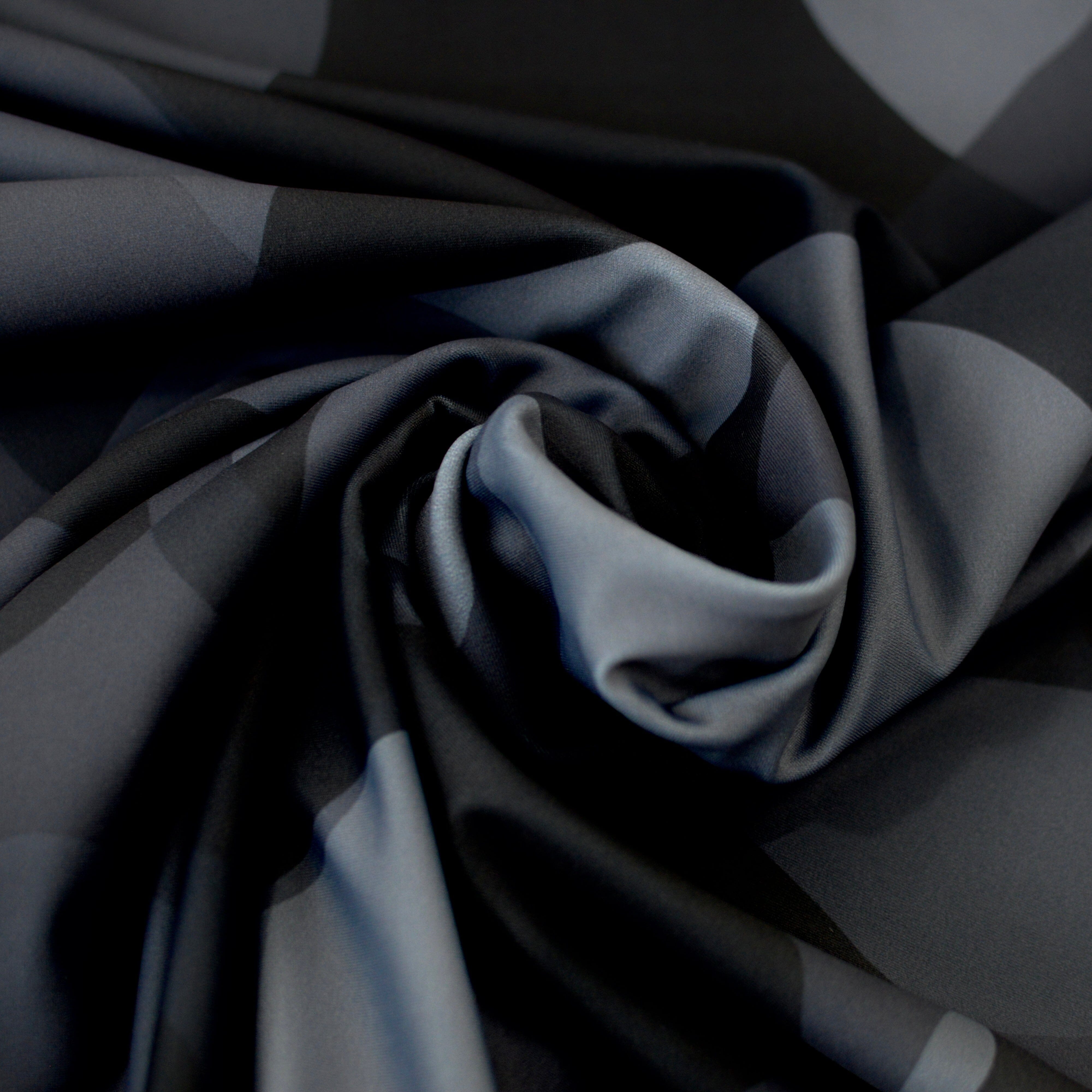 Reststück 1,0m! Sporty - Bade/Sportmaschenware Aurora Stones dark grey Fabric poshpinks