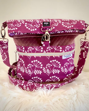 Tender recycling Canvas " Blütenzauber " berry by emjo_design Fabric poshpinks