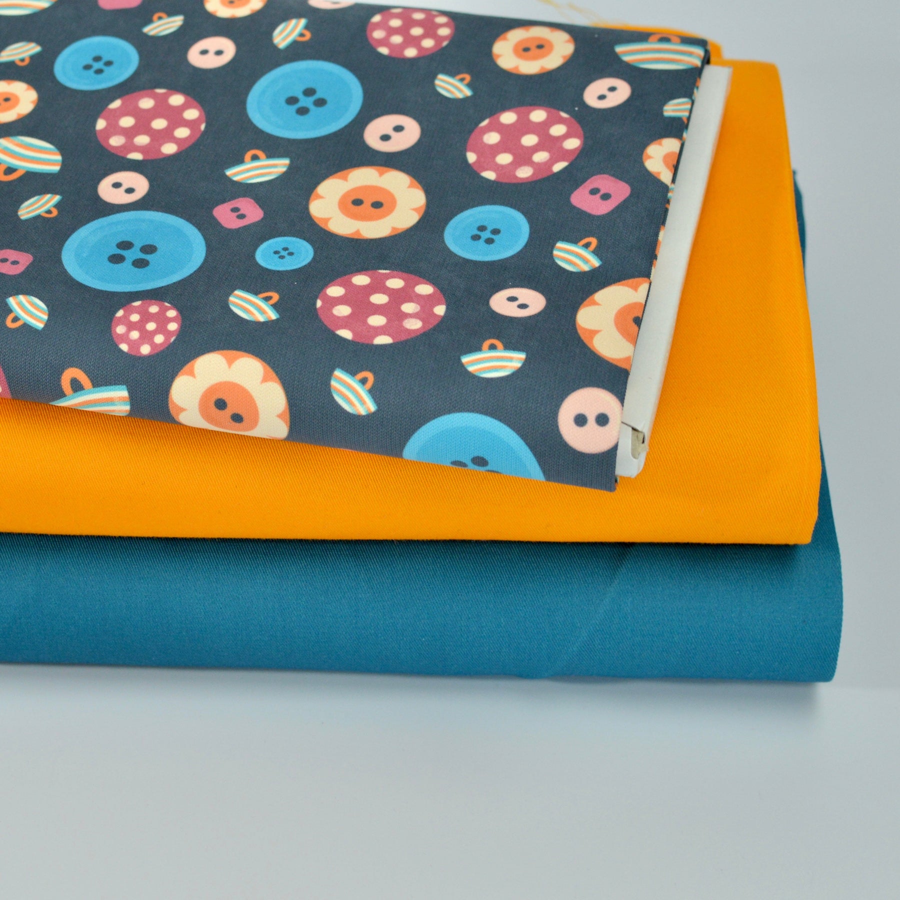 Limited pre order Tender recycling Canvas " Sewists " Buttons dark Grey Fabric poshpinks