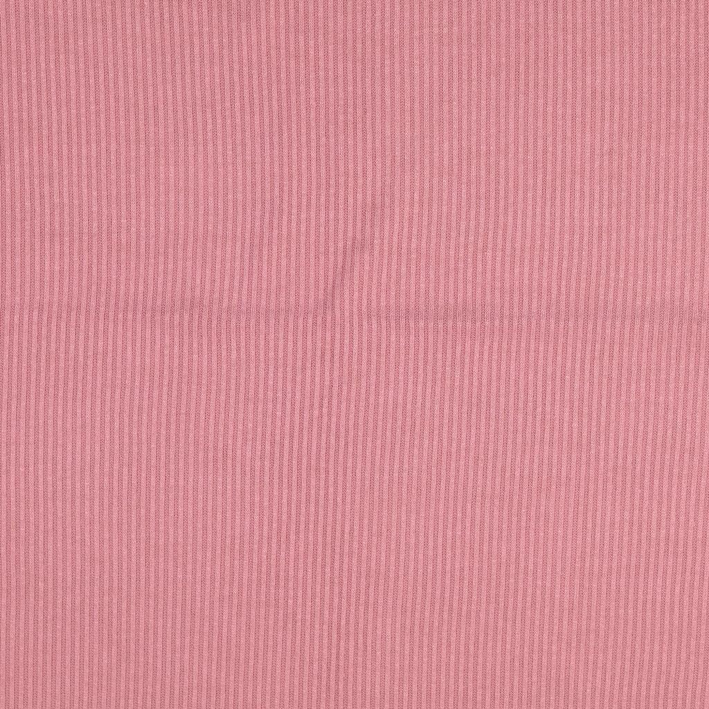 Viskose Rippstrick - rose melange Fabric poshpinks