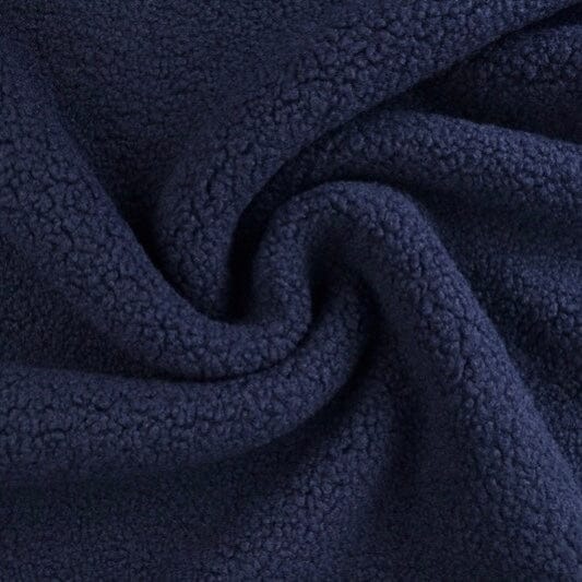 Teddyfleece - Plüsch - dunkelblau Fabric poshpinks