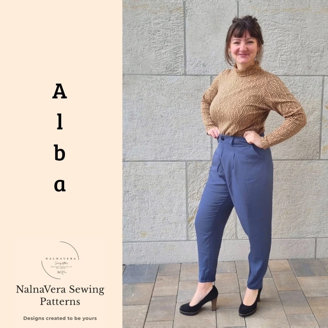Nalnavera Schnittmuster Alba Bundfaltenhose Schnittmuster poshpinks