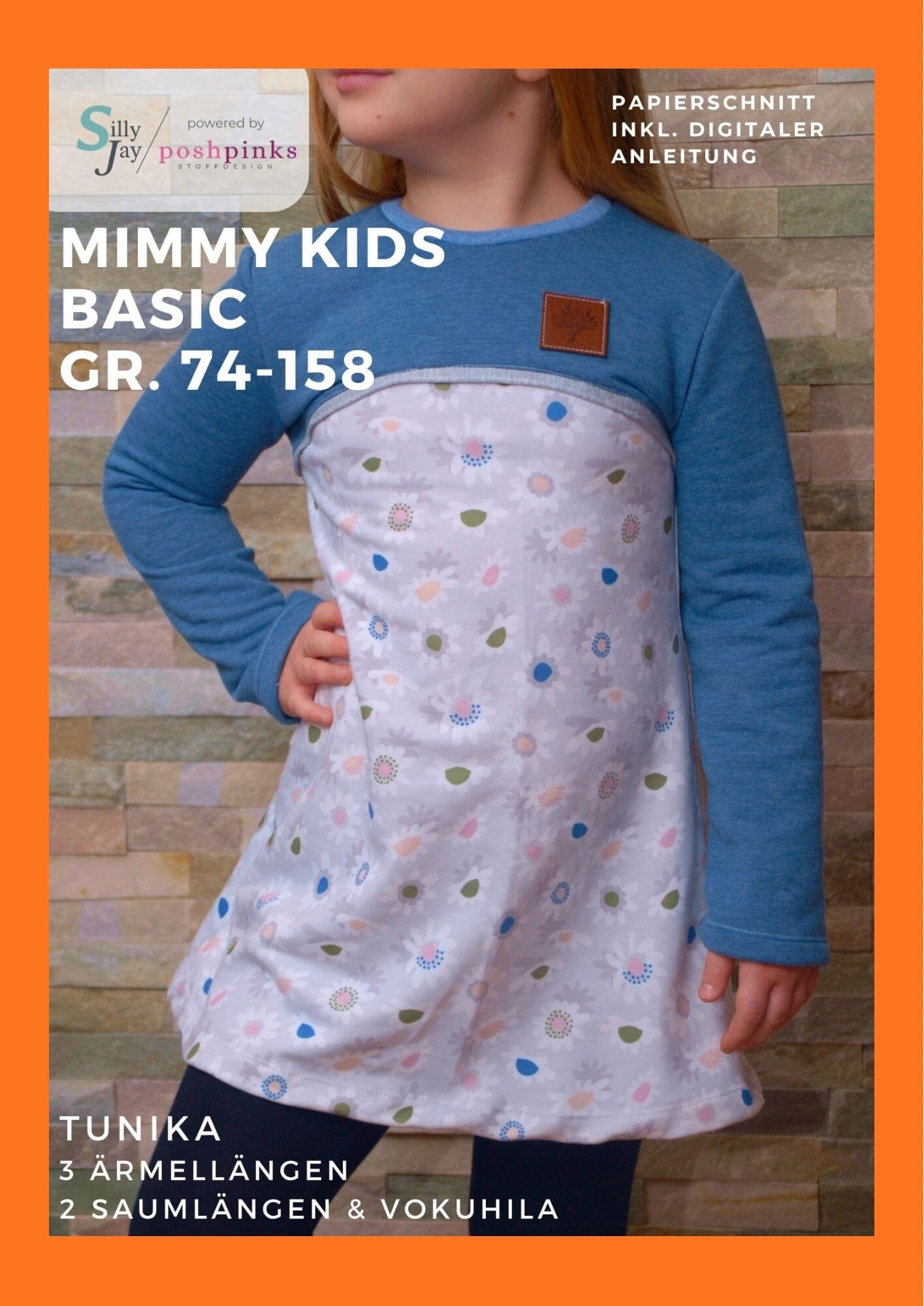 Papierschnittmuster - Mimmy Kids Basic 74-158 Schnittmuster poshpinks