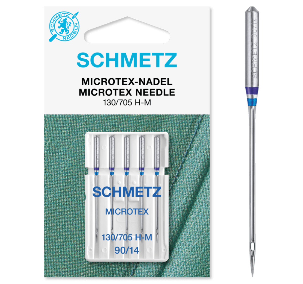 Schmetz Super Mikrotex Nadeln 130/705 H-M 70/10 Nadel poshpinks