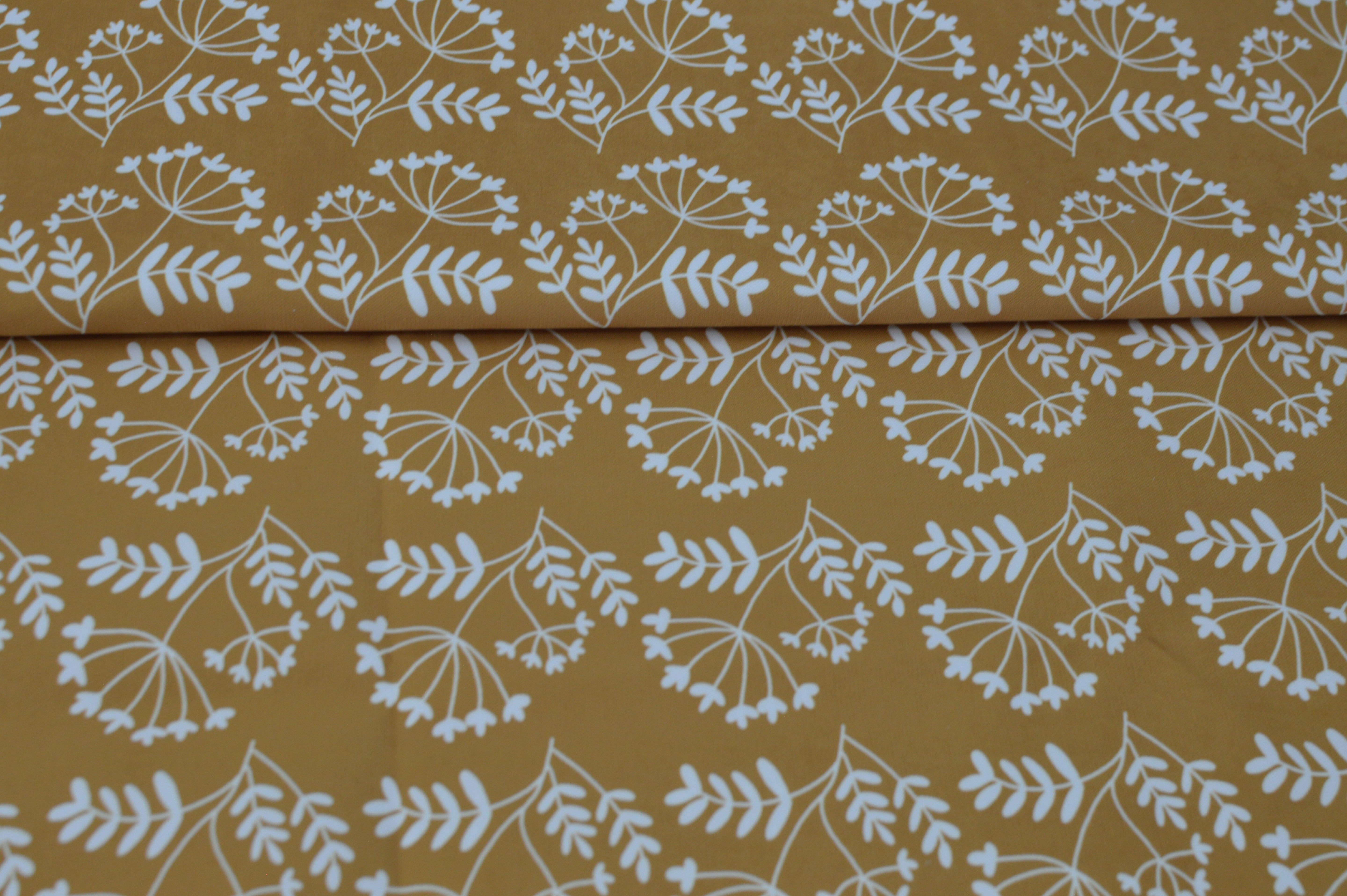 Limited pre order Tender recycling Canvas " Blütenzauber " golden by emjo_design Fabric poshpinks