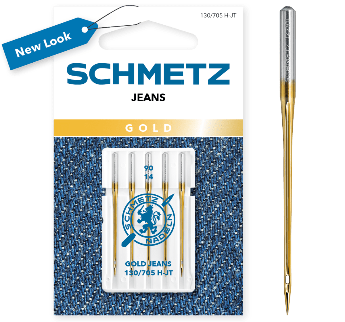 Schmetz Gold Jeans Nadeln 90 H - JT 90 Nadel poshpinks