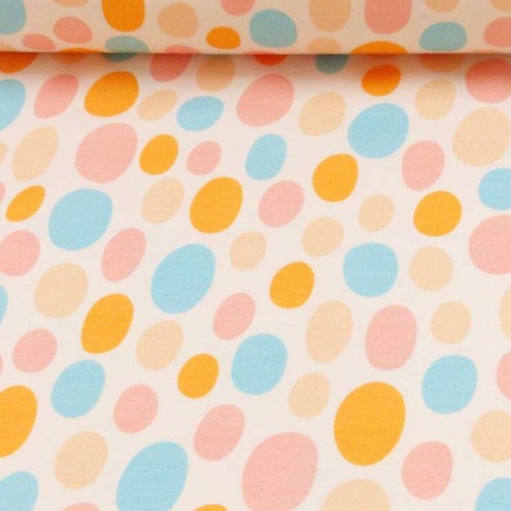 Baumwolljersey - Strandtag - Dots Fabric poshpinks