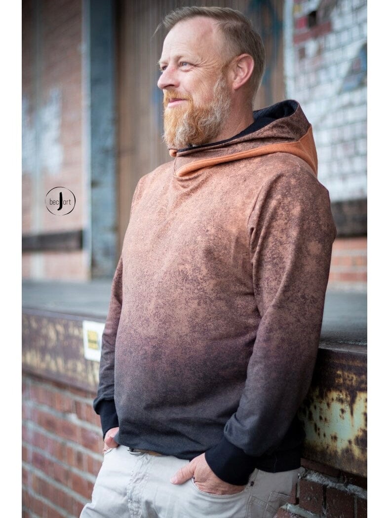 Papierschnittmuster Jessy Sewing - Gentleman ´s Hoodie - Gr. XS-XXL Schnittmuster poshpinks