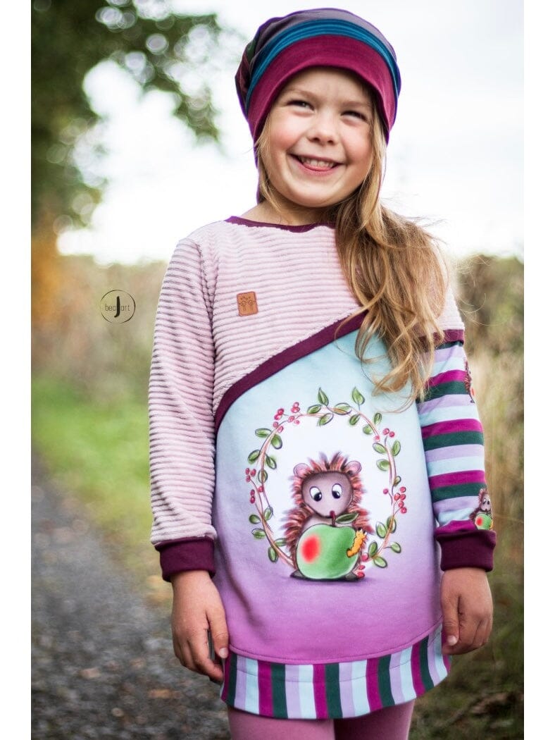 Papierschnittmuster Jessy Sewing - Kids Basic Hoodie - Gr. 74-152 - Pullover für Kinder Schnittmuster poshpinks