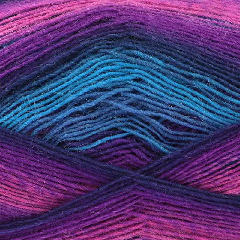 King Cole Rebel 4Ply – Sockenwolle mit Farbverlauf 100 g / 400 m Wolle poshpinks