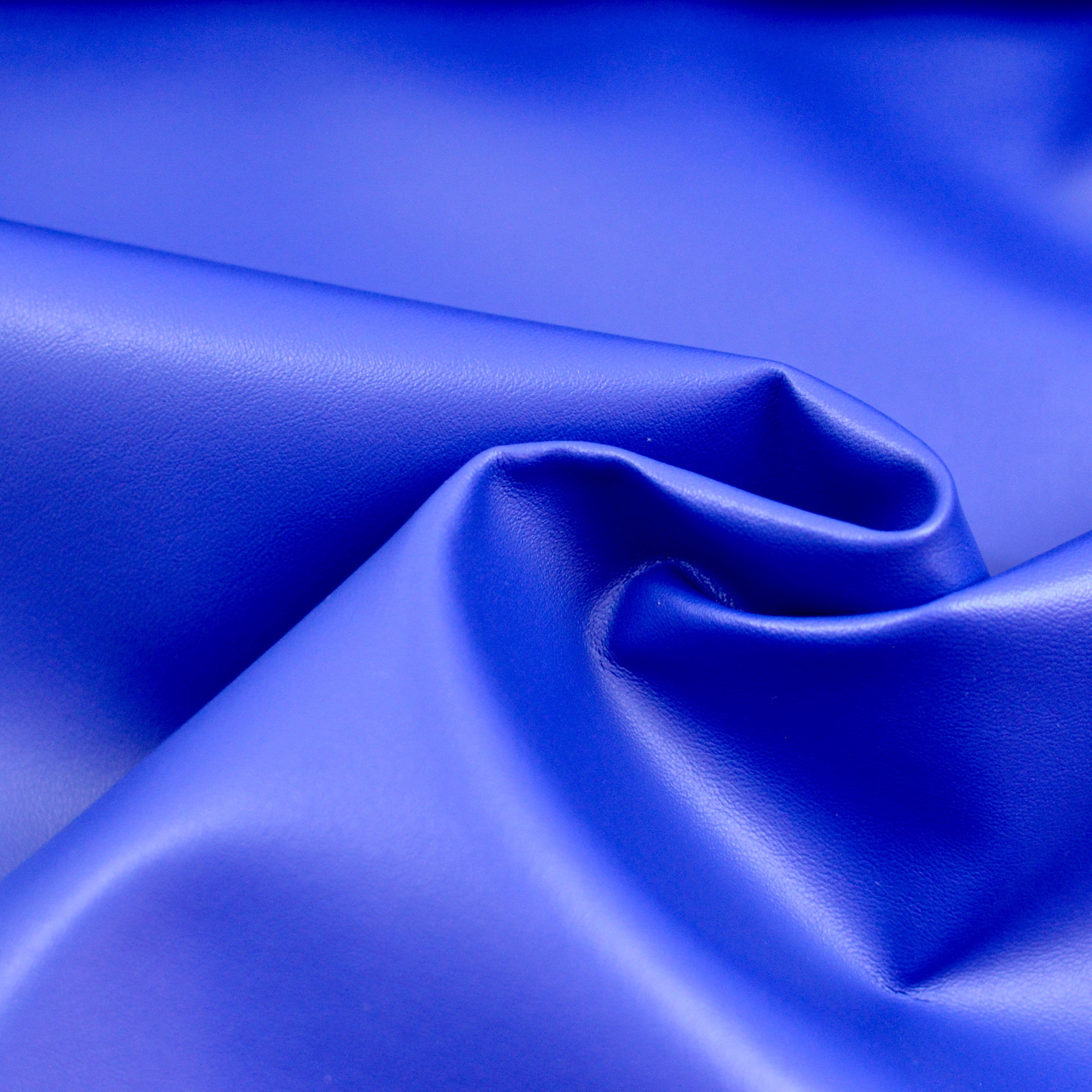 Abschnitt 50x70 cm Kunstleder Nappa Style - royalblau Fabric poshpinks