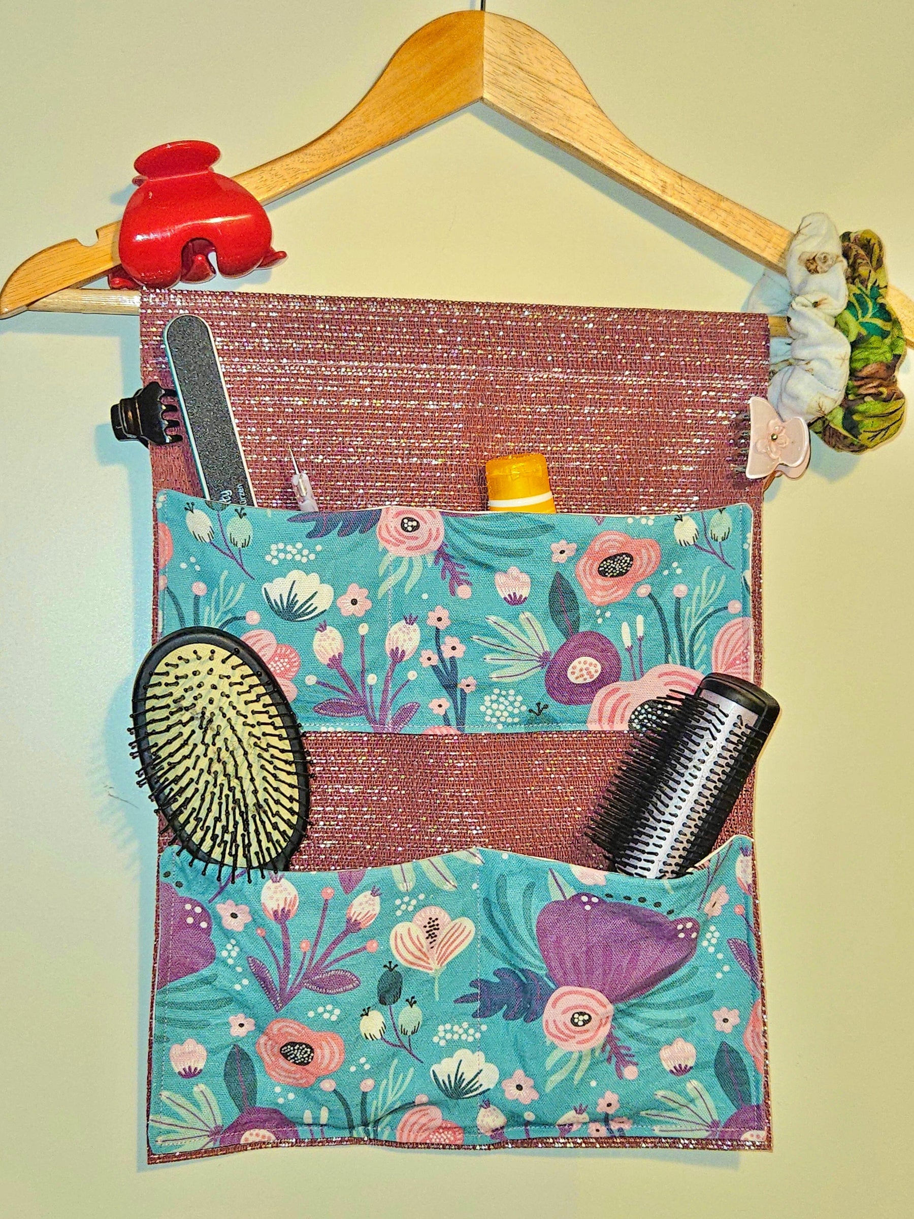 Pre - Order Tender recycling Canvas " Primavera " Blumen auf grün Fabric poshpinks