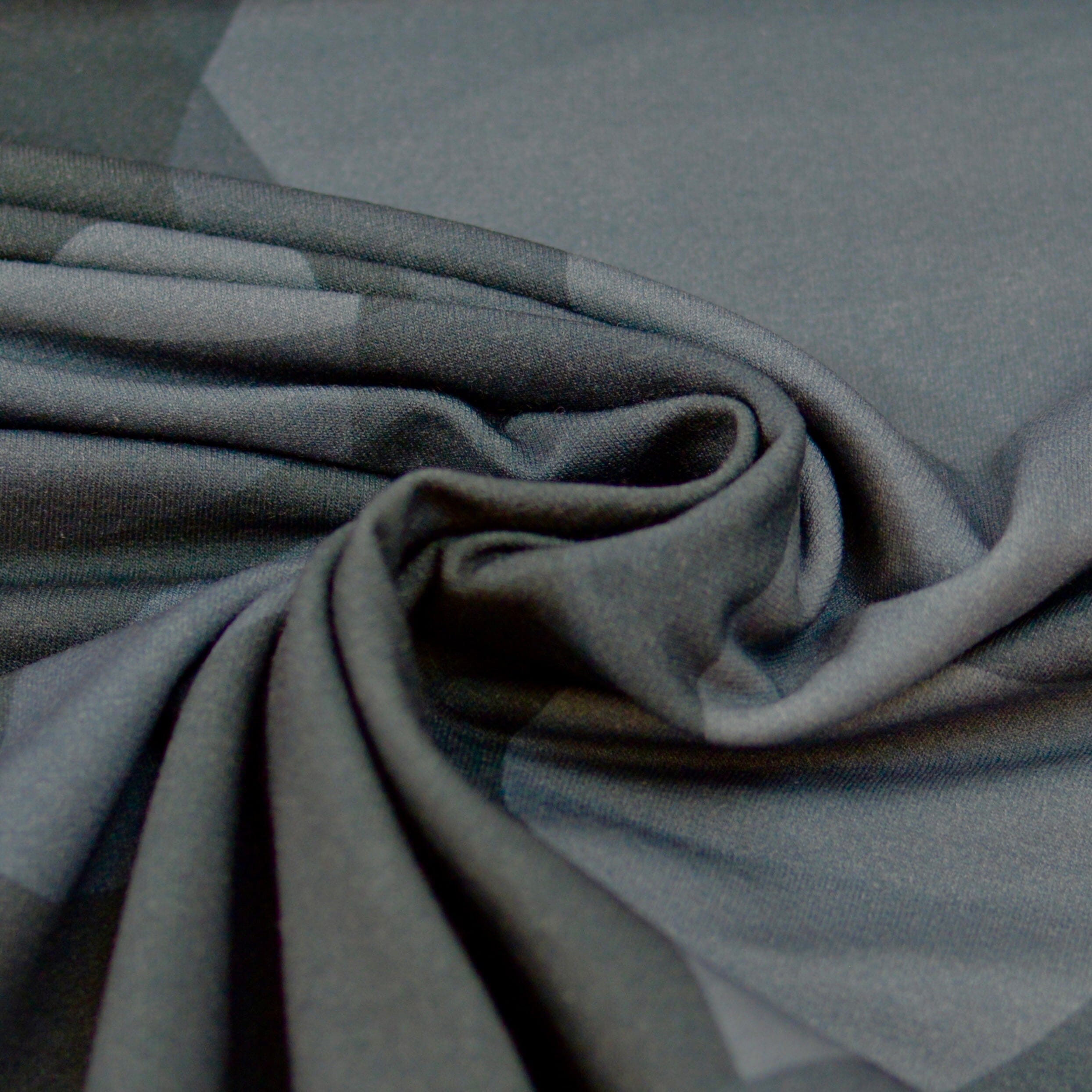 Vorbestellung Soft Touch French Terry - Aurora - Dark Grey Fabric poshpinks