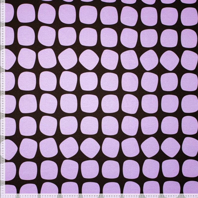 French Terry - Dots Art - violett rose Fabric poshpinks