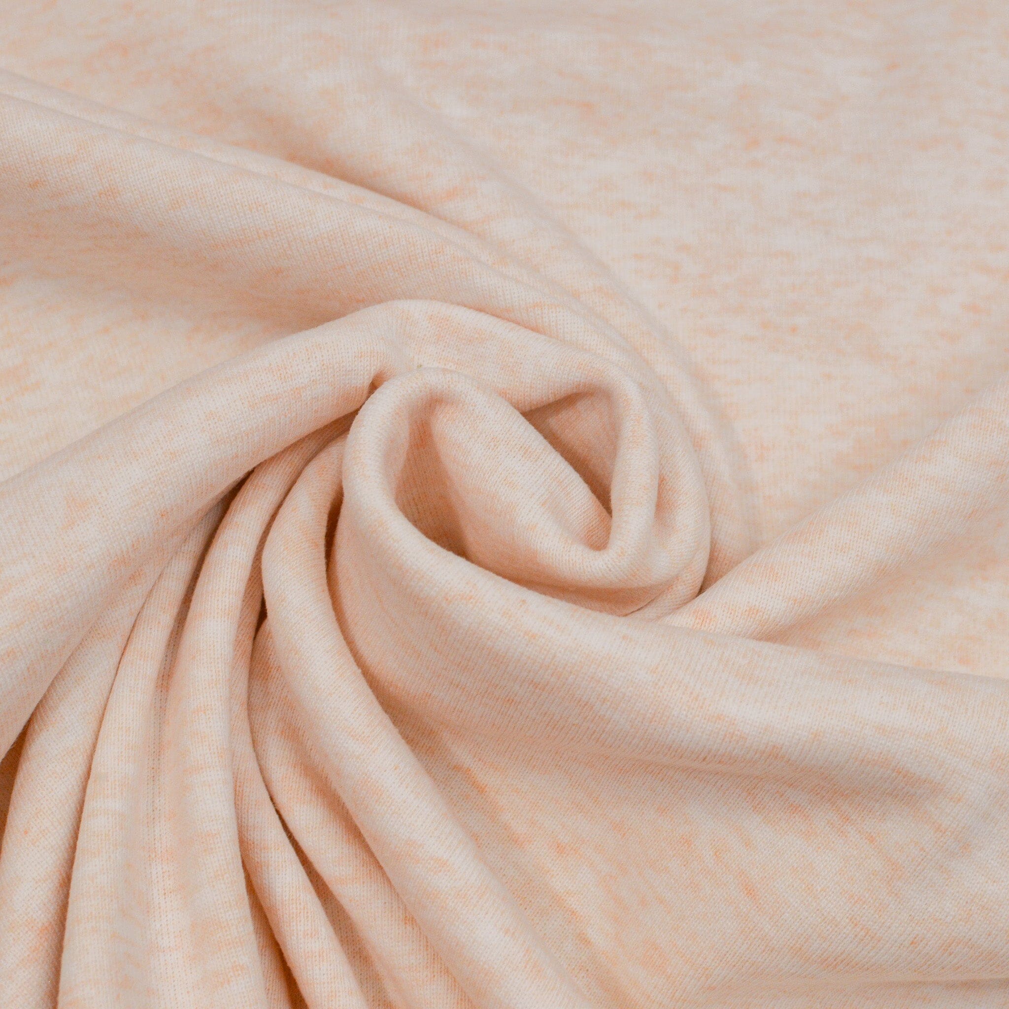 Baumwolljersey - Melange - apricot Fabric poshpinks