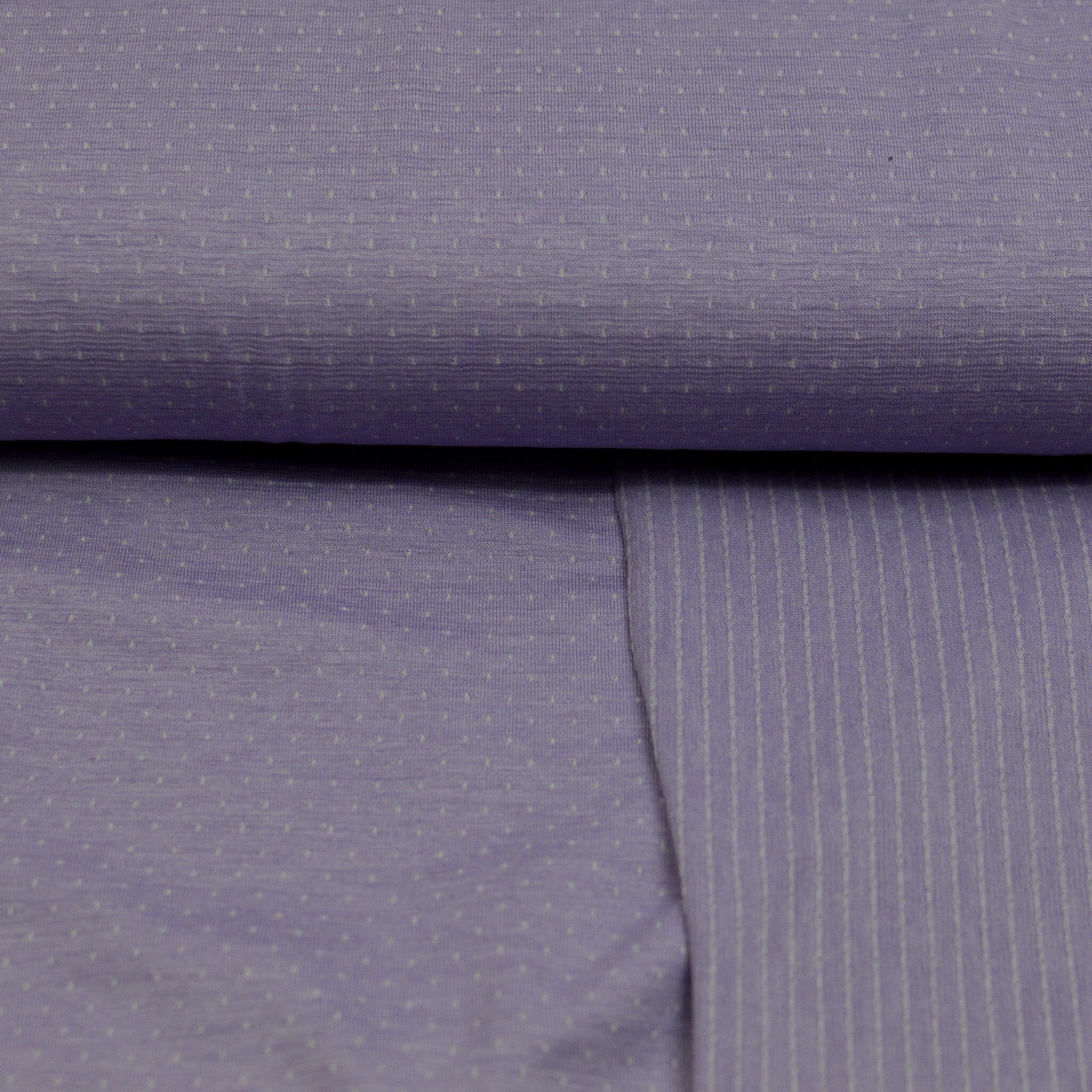 Jacquardjersey - Double Face - Streifen / Punkte - Flieder Fabric poshpinks