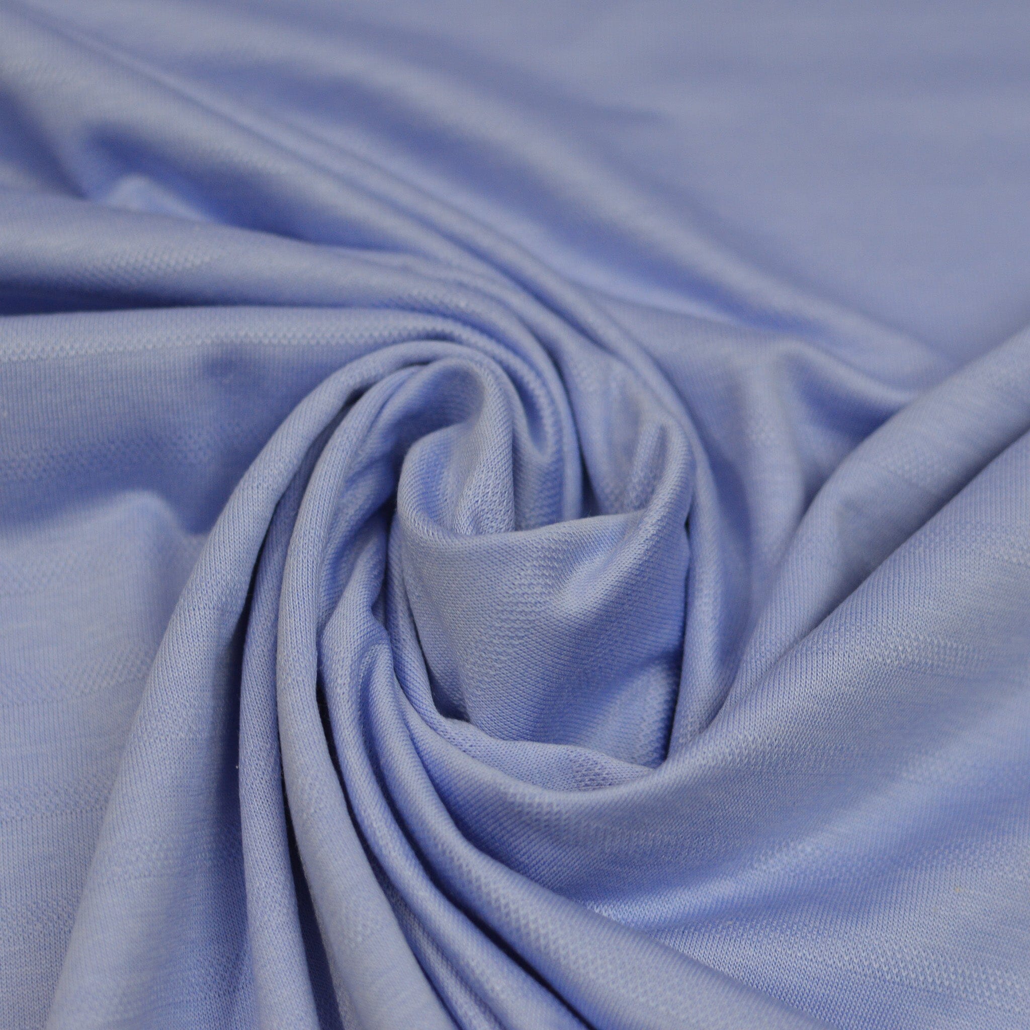 Jacquardjersey - Streifen - Peri lila blau weiß Fabric poshpinks