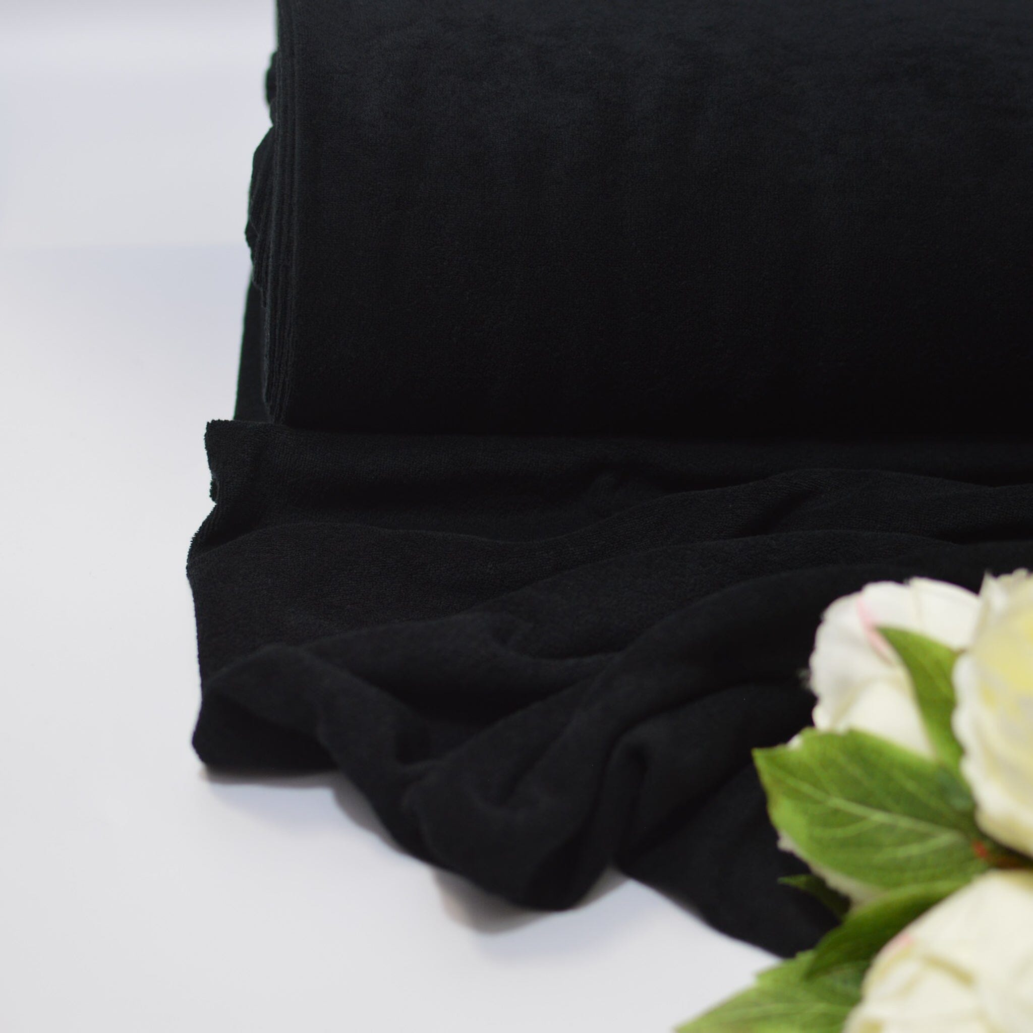 Frotteestoff - Schwarz Fabric poshpinks