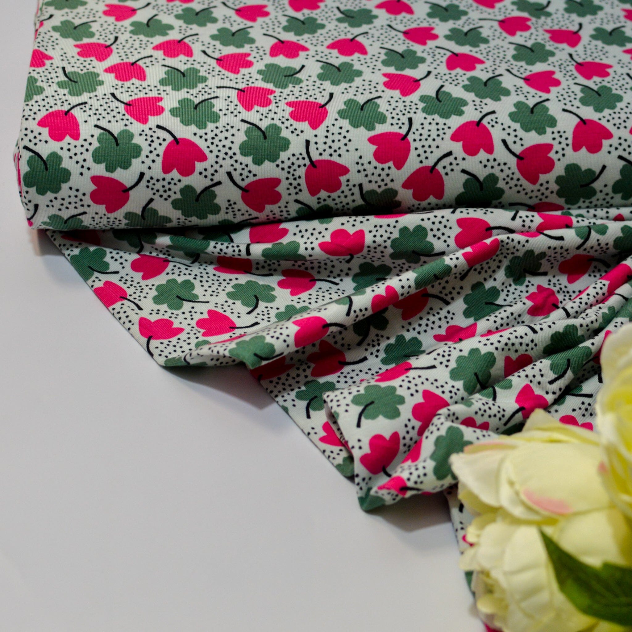 Baumwolljersey - rot Fabric poshpinks