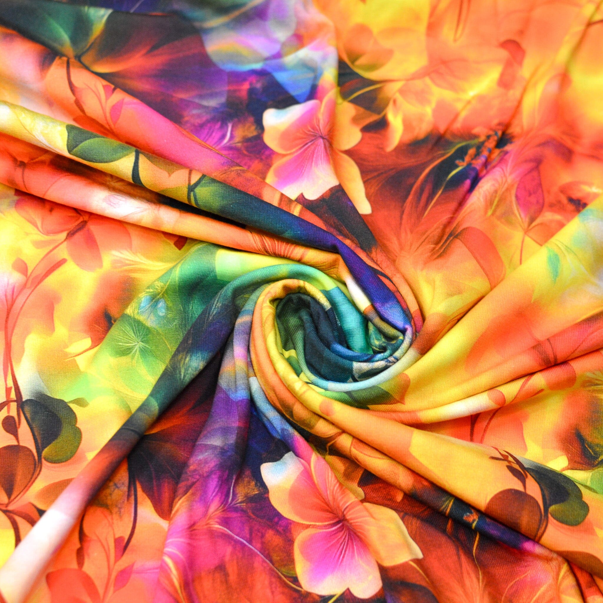 Stoffhändler mit Herz Eigenproduktion 18 - Golden Bloomfire by Tante Ema Fabric poshpinks
