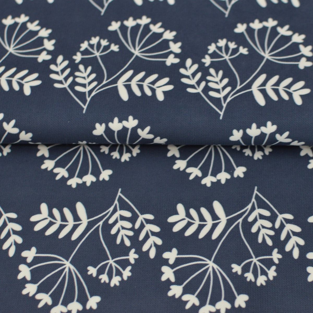 Limited pre order Tender recycling Canvas " Blütenzauber " navy by emjo_design Fabric poshpinks