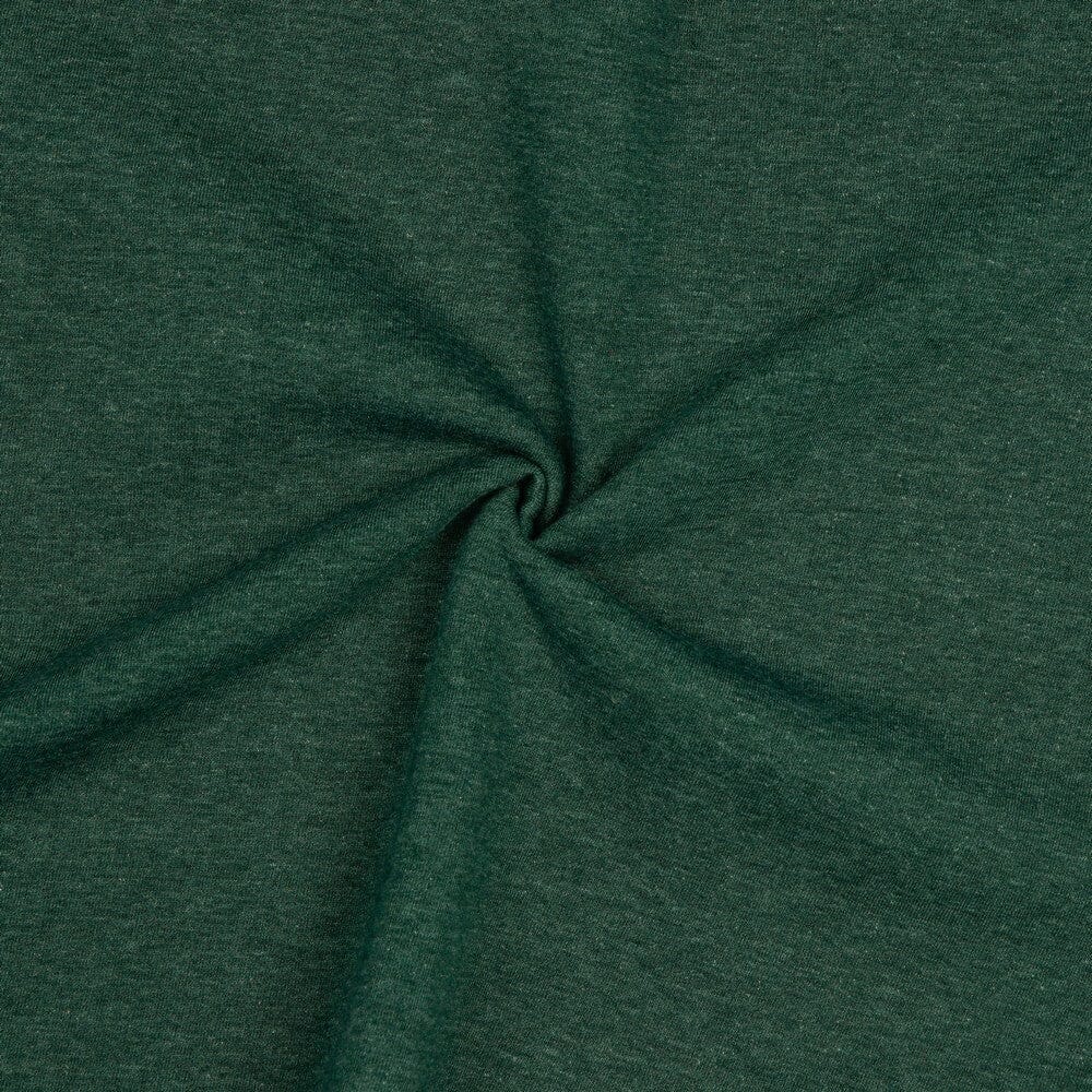 Sweatstoff - waldgrün meliert Fabric poshpinks