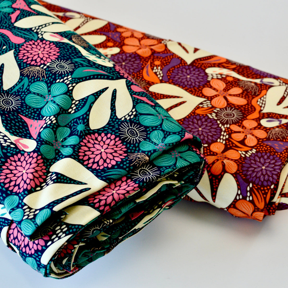 Soft Touch Baumwolljersey - Smilla Autumn Pumpkin Fabric poshpinks