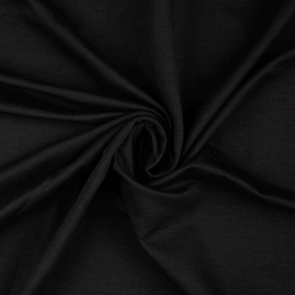 Classy knitterarme Webware Velvet Touch - schwarz Fabric poshpinks