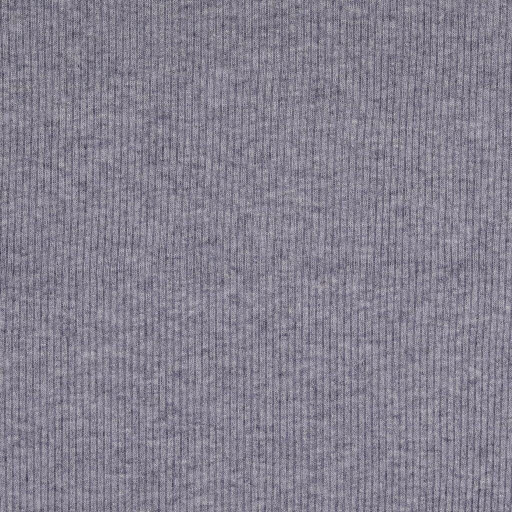 Viskose Rippstrick - Bleu melange Fabric poshpinks
