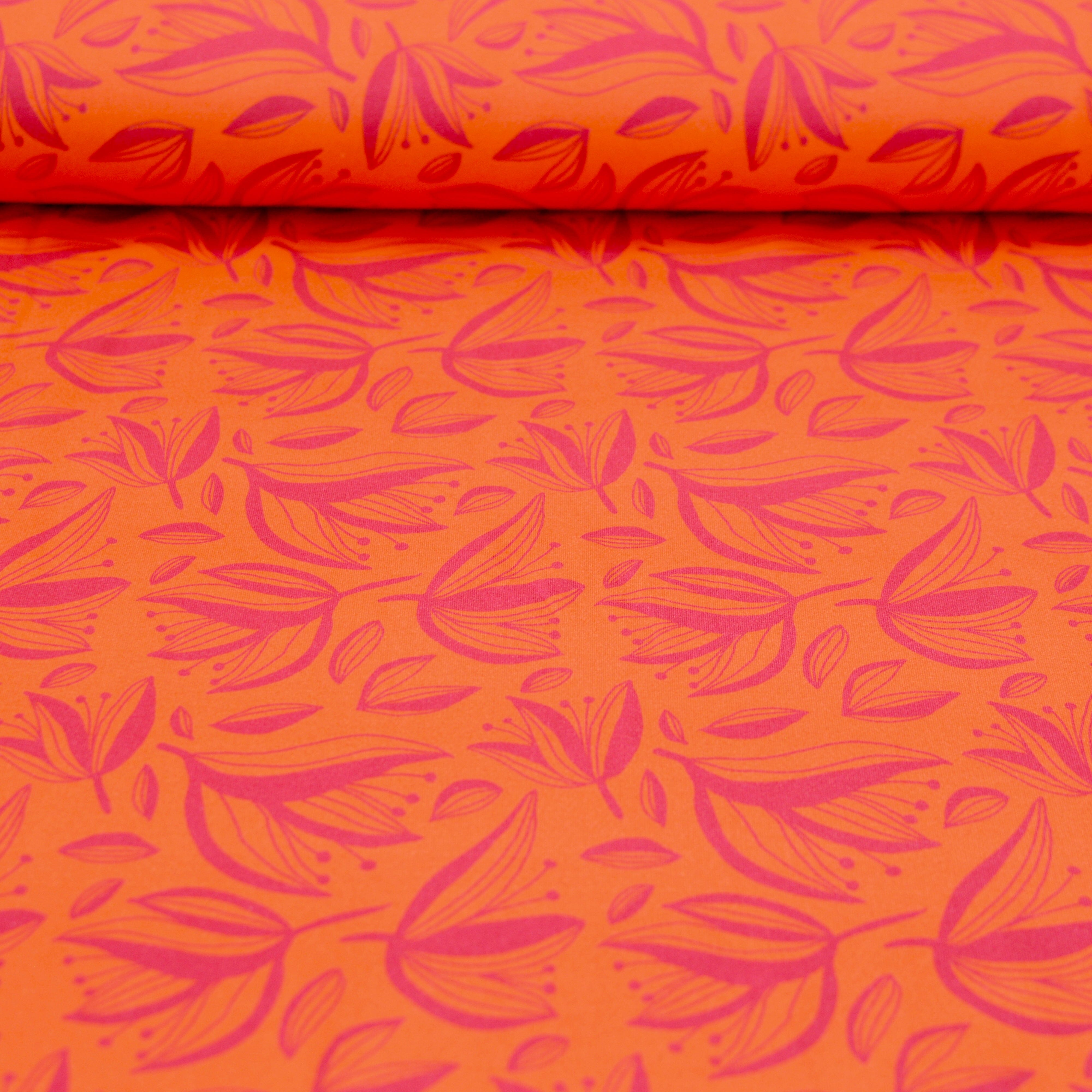 Soft Touch French Terry - Coralie Sunset Flow by emjo_design Fabric poshpinks