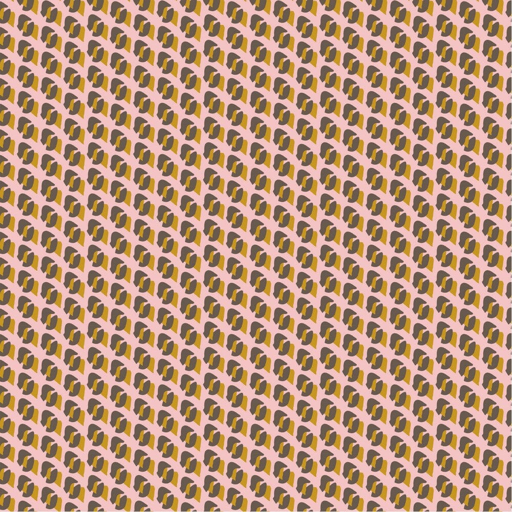 Baumwoll - Webware mit abstrakten Punkten - coralle Fabric poshpinks