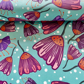 Tender recycling Canvas " Pearl Turqoise “ designed by emjo_design Fabric poshpinks