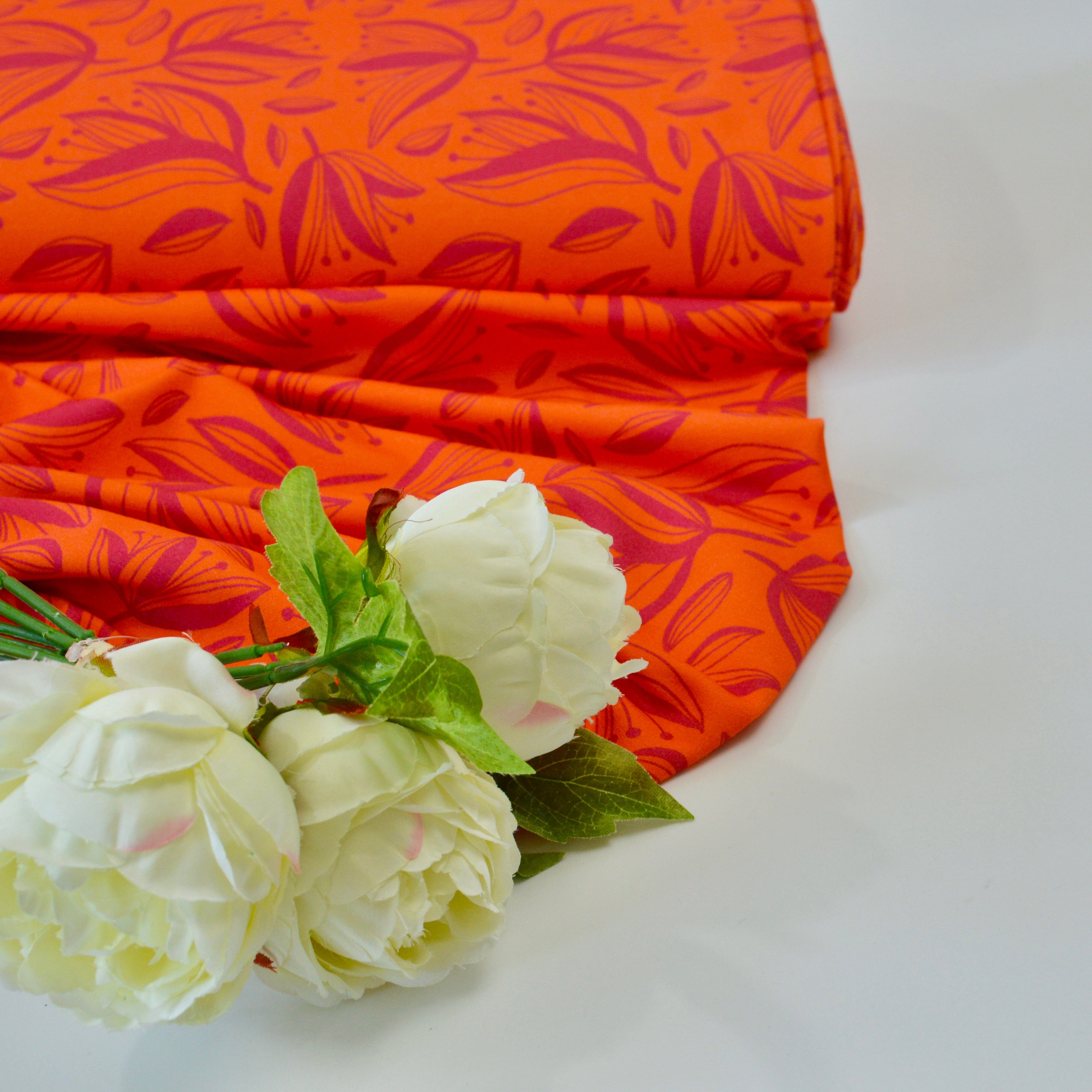 Soft Touch French Terry - Coralie Sunset Flow by emjo_design Fabric poshpinks