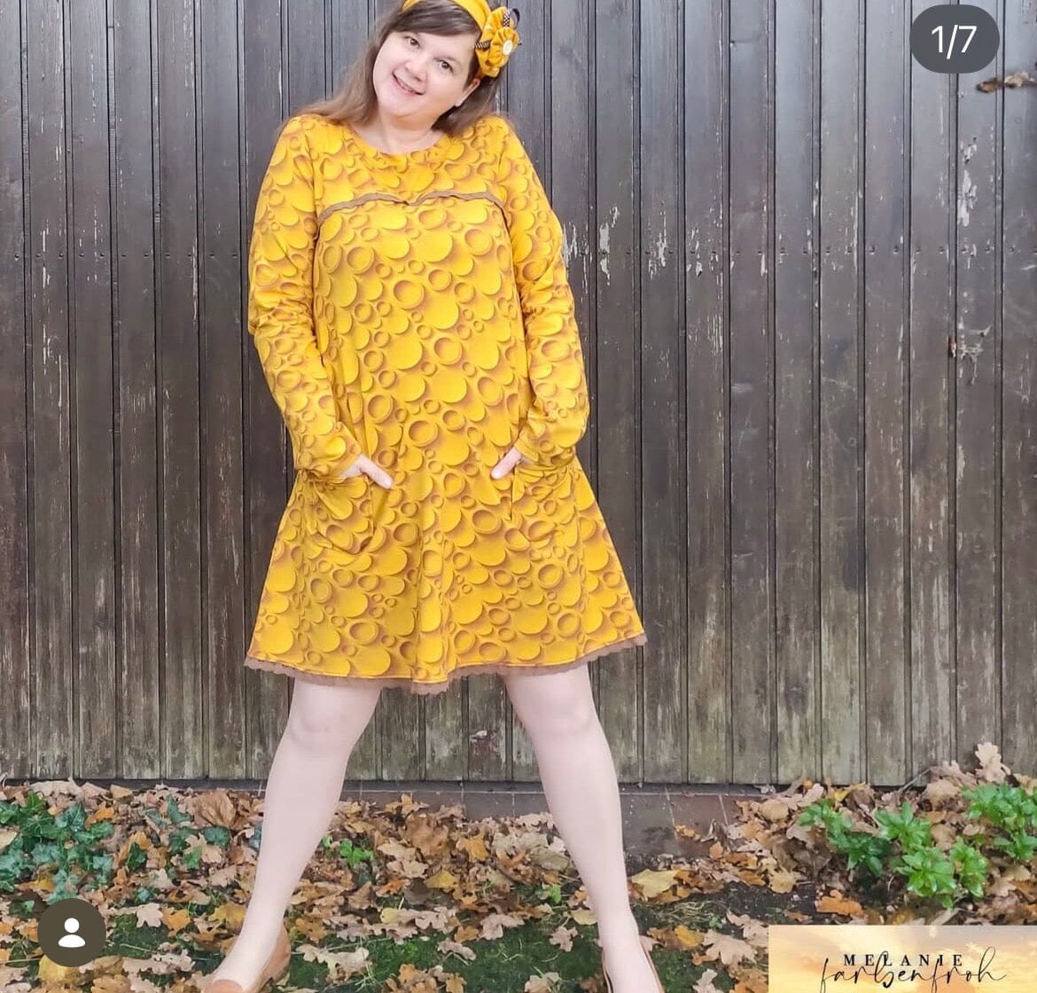 Vorbestellung - Stoffhändler mit Herz Eigenproduktion - Golden Moon by Tante Ema - Baumwolljersey Fabric poshpinks