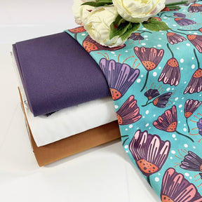 Tender recycling Canvas " Pearl Turqoise “ designed by emjo_design Fabric poshpinks