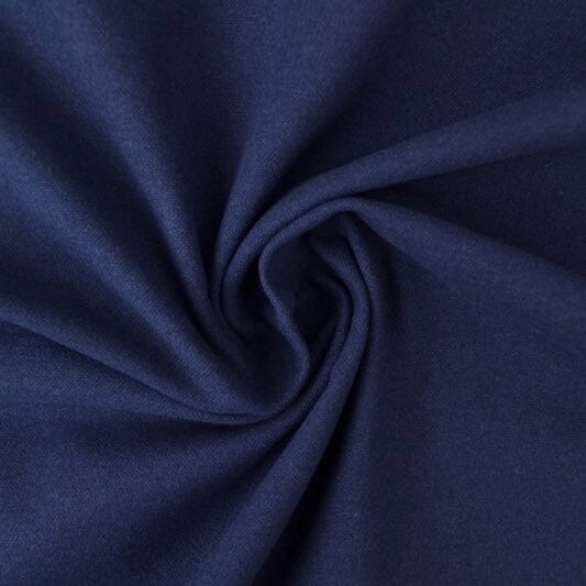 Baumwoll Flanell - navy uni Fabric poshpinks