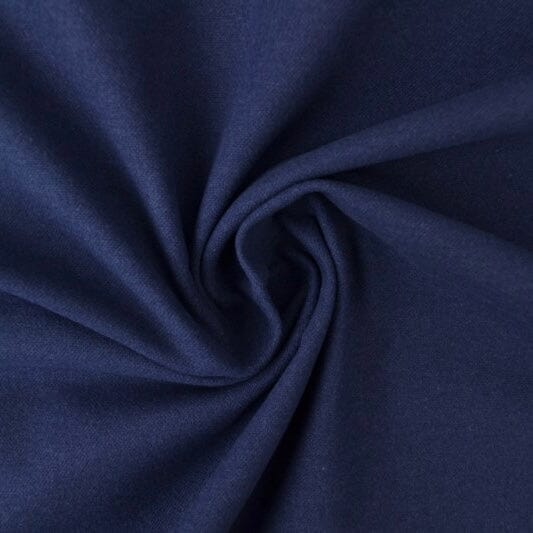 Baumwoll Flanell - navy uni Fabric poshpinks