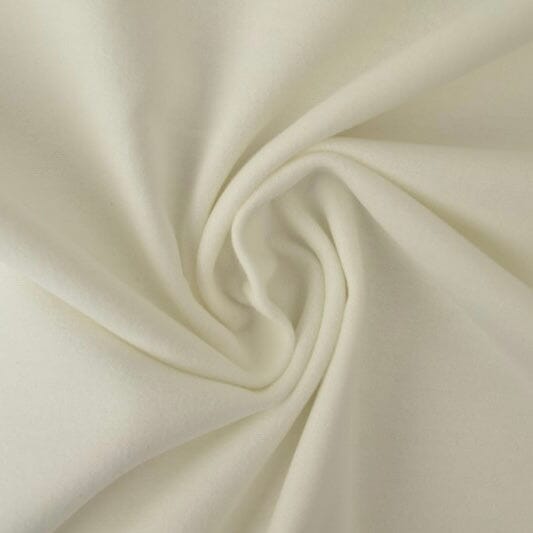 Baumwoll Flanell - off white uni Fabric poshpinks