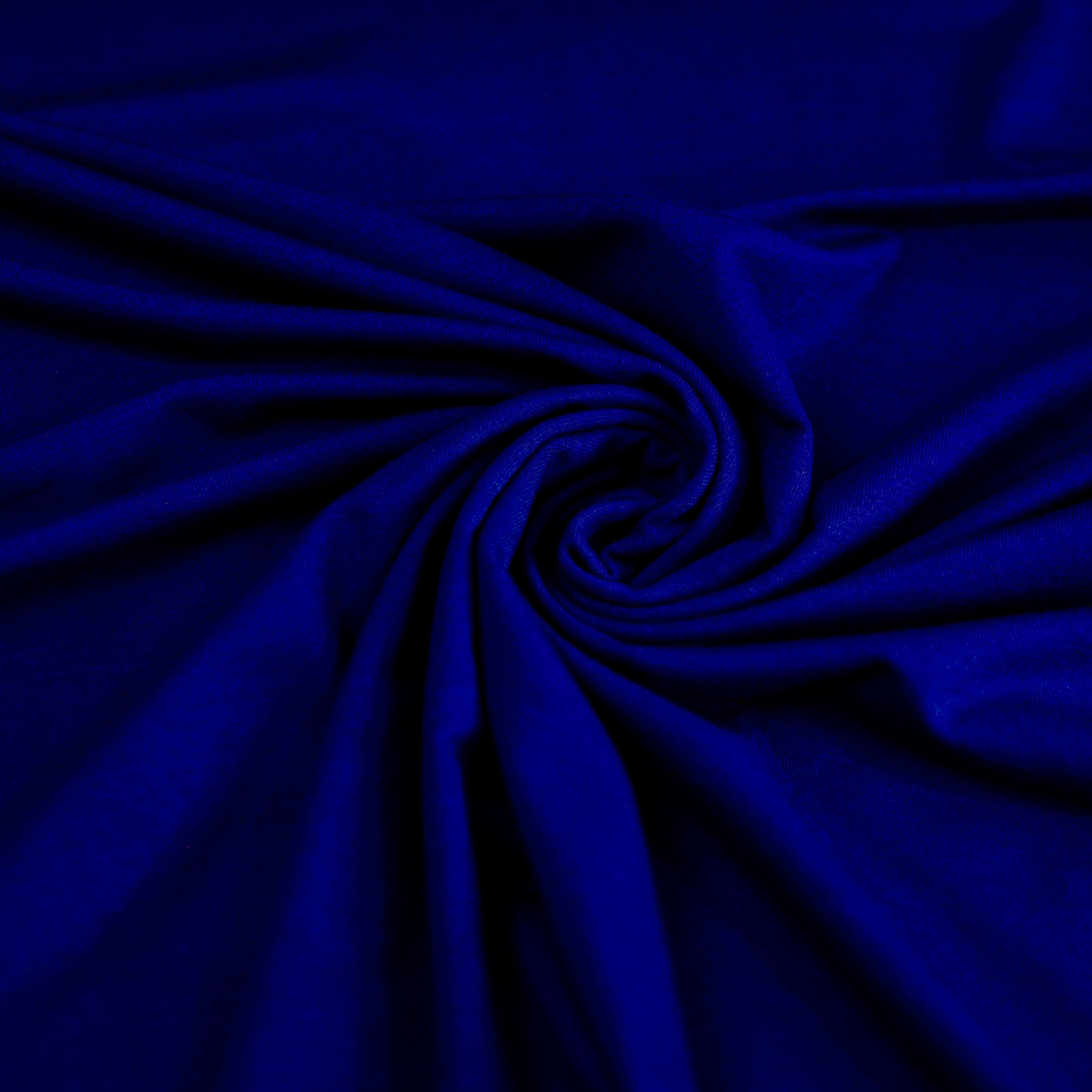 Reststück 0,7 m ! Viskose Jersey - blau Fabric poshpinks