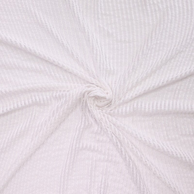 Lochstrickstoff - weiß Fabric poshpinks