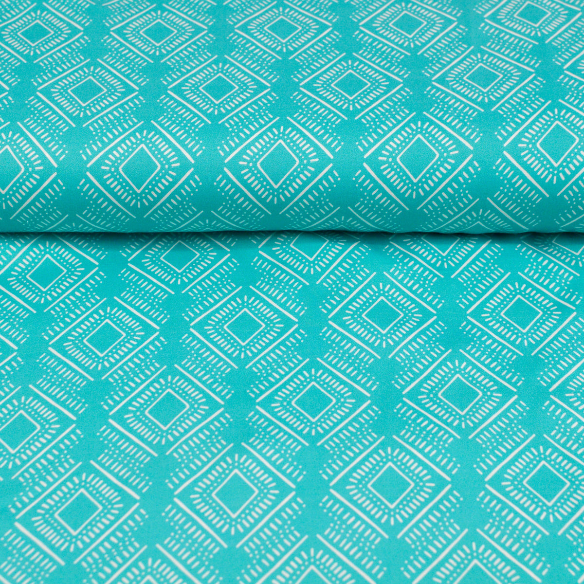 Tencelsatin - Rhonda Ikat Ocean Fabric poshpinks