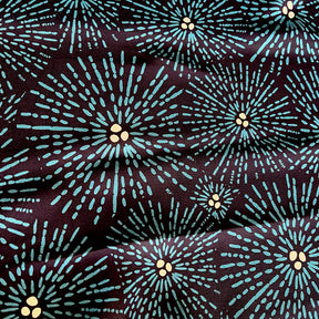 Viskose Georgette - Maki - Circles - navy Fabric poshpinks