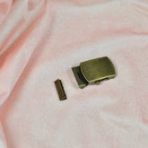 Gürtelschnalle mit passendem Endstück 30 mm alt Messing Stück poshpinks